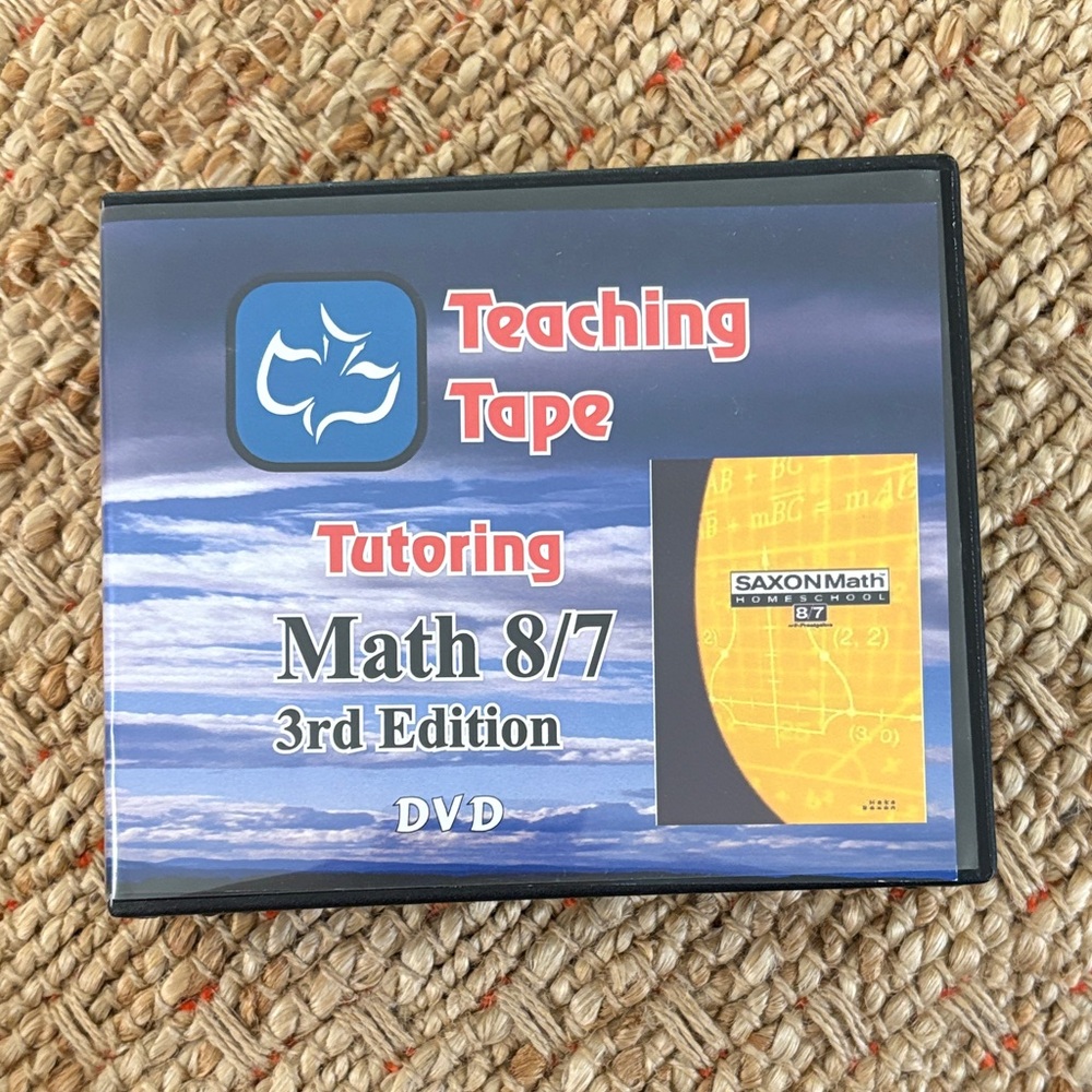 Saxon Teaching Tape Math Tutoring 8/7 3rd Edition DVD